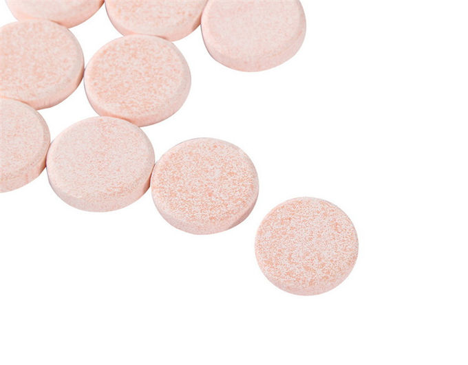 De Vitamine C Bruisende Tabletten van het aardbeiaroma met Calcium om Immuunsysteem op te voeren