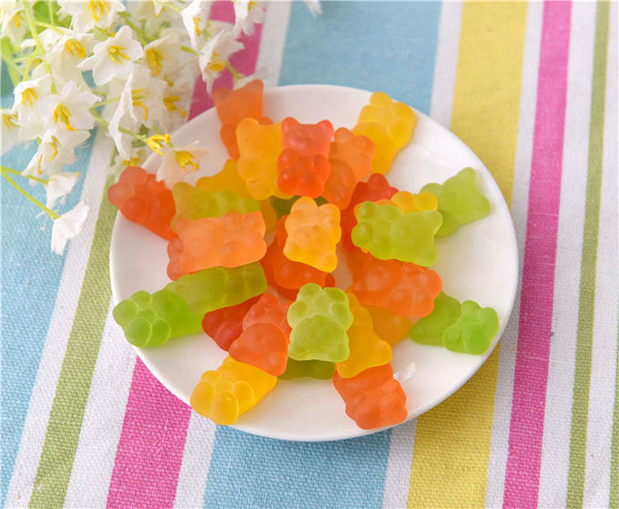 Het zachte Vegetarische Kleverige Suikergoed, Gezonde Gummi draagt Suikergoed met Vitamine Cvitamine E