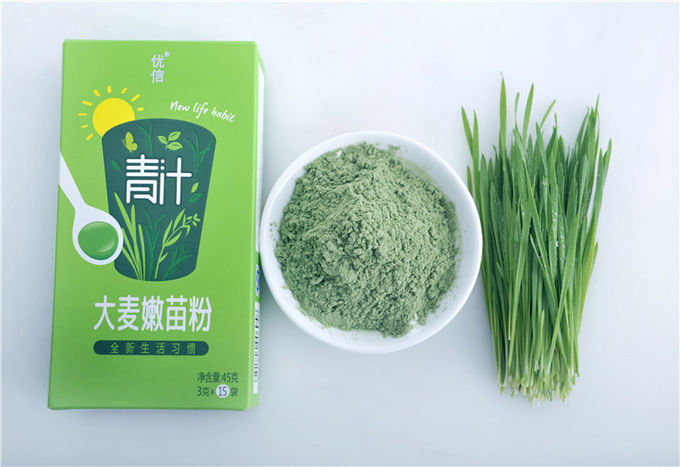 De heerlijke Pakken van het de Gerstpoeder 3gx15 van Aojiru van het Gezondheids Groene Sap Groene